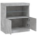 Servantă cu lumini LED, gri beton, 60x37x67 cm - WALTI WALTI