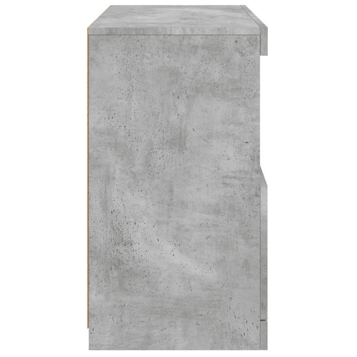 Servantă cu lumini LED, gri beton, 60x37x67 cm - WALTI WALTI