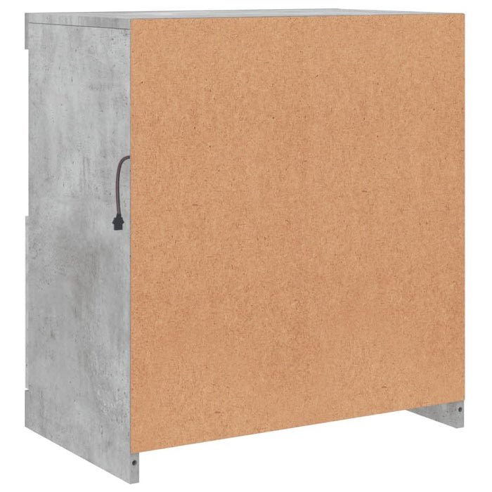 Servantă cu lumini LED, gri beton, 60x37x67 cm - WALTI WALTI