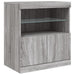 Servantă cu lumini LED, gri sonoma, 60x37x67 cm - WALTI WALTI