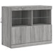 Servantă cu lumini LED, gri sonoma, 81x37x67 cm - WALTI WALTI