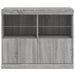Servantă cu lumini LED, gri sonoma, 81x37x67 cm - WALTI WALTI