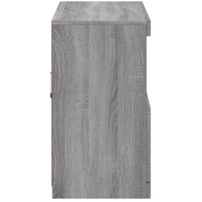 Servantă cu lumini LED, gri sonoma, 81x37x67 cm - WALTI WALTI