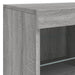 Servantă cu lumini LED, gri sonoma, 81x37x67 cm - WALTI WALTI