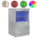 Servantă cu lumini LED, gri beton, 41x37x67 cm - WALTI WALTI