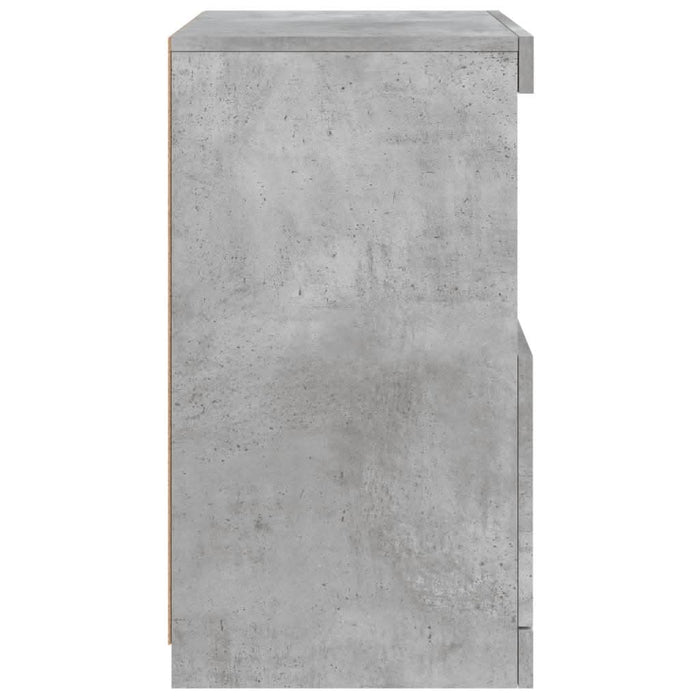 Servantă cu lumini LED, gri beton, 41x37x67 cm - WALTI WALTI