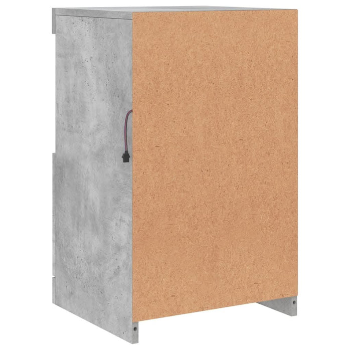 Servantă cu lumini LED, gri beton, 41x37x67 cm - WALTI WALTI