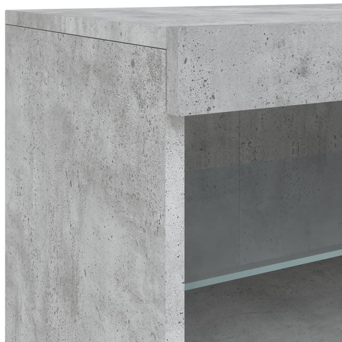 Servantă cu lumini LED, gri beton, 41x37x67 cm - WALTI WALTI