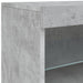 Servantă cu lumini LED, gri beton, 41x37x67 cm - WALTI WALTI