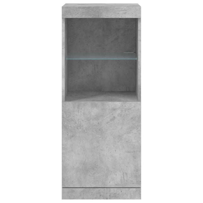Servantă cu lumini LED, gri beton, 41x37x100 cm - WALTI WALTI