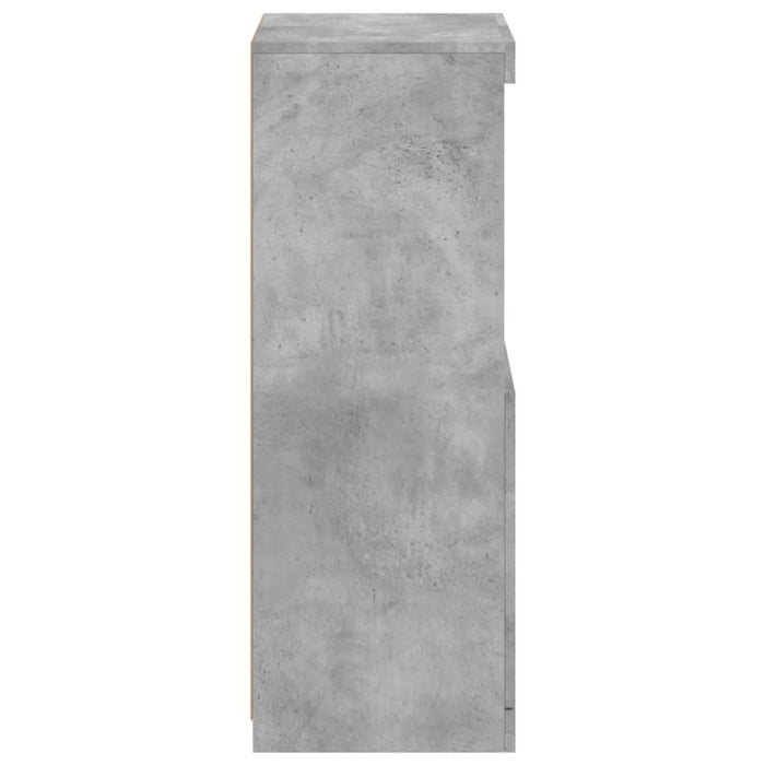 Servantă cu lumini LED, gri beton, 41x37x100 cm - WALTI WALTI