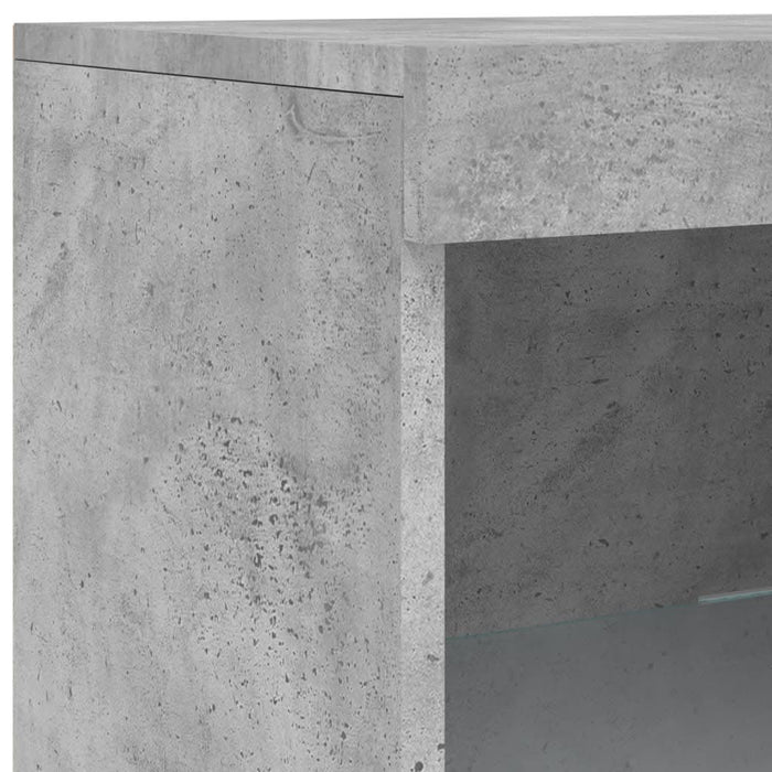 Servantă cu lumini LED, gri beton, 41x37x100 cm - WALTI WALTI