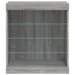 Servantă cu lumini LED, gri sonoma, 60,5x37x67 cm - WALTI WALTI