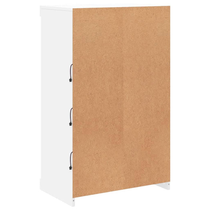 Servantă cu lumini LED, alb, 60,5x37x100 cm - WALTI WALTI