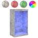 Servantă cu lumini LED, gri beton, 60,5x37x100 cm - WALTI WALTI
