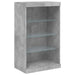 Servantă cu lumini LED, gri beton, 60,5x37x100 cm - WALTI WALTI