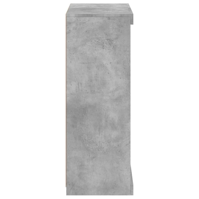 Servantă cu lumini LED, gri beton, 60,5x37x100 cm - WALTI WALTI
