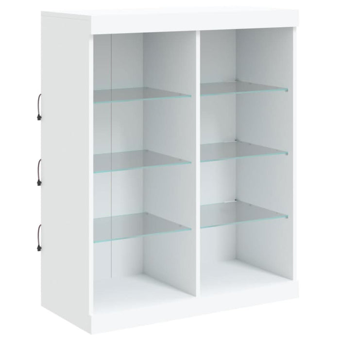 Servantă cu lumini LED, alb, 81x37x100 cm - WALTI WALTI