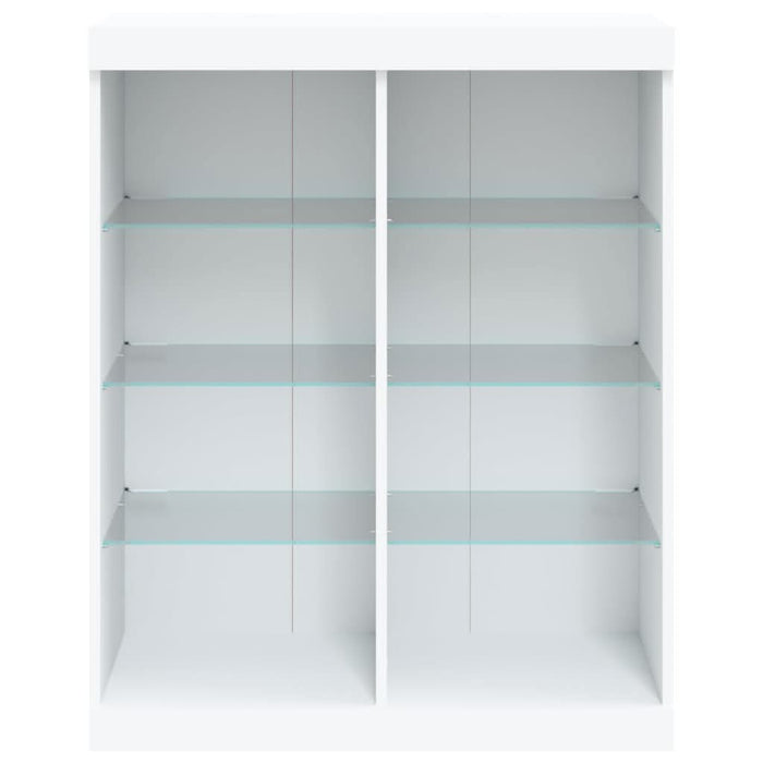 Servantă cu lumini LED, alb, 81x37x100 cm - WALTI WALTI