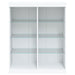 Servantă cu lumini LED, alb, 81x37x100 cm - WALTI WALTI