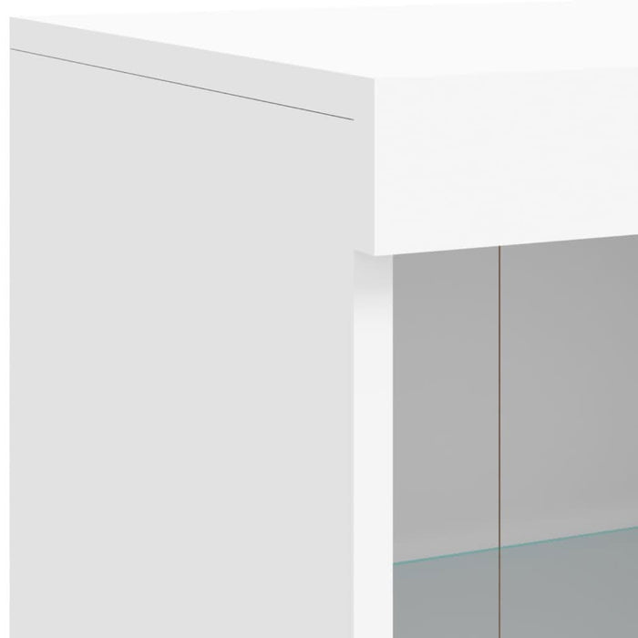 Servantă cu lumini LED, alb, 81x37x100 cm - WALTI WALTI