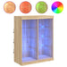 Servantă cu lumini LED, stejar sonoma, 81x37x100 cm - WALTI WALTI
