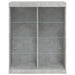 Servantă cu lumini LED, gri beton, 81x37x100 cm - WALTI WALTI