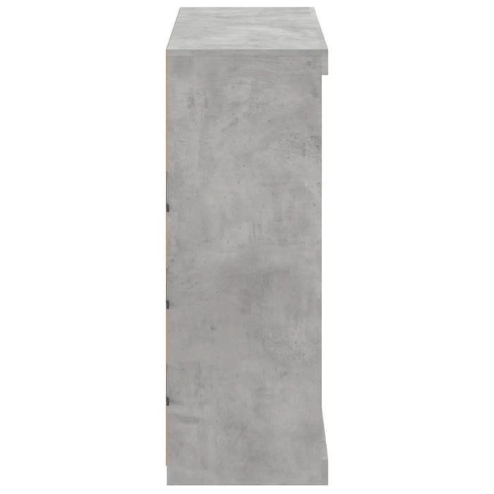 Servantă cu lumini LED, gri beton, 81x37x100 cm - WALTI WALTI