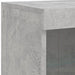 Servantă cu lumini LED, gri beton, 81x37x100 cm - WALTI WALTI