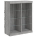 Servantă cu lumini LED, gri sonoma, 81x37x100 cm - WALTI WALTI