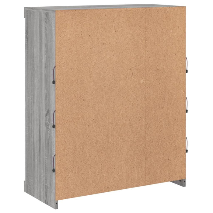 Servantă cu lumini LED, gri sonoma, 81x37x100 cm - WALTI WALTI