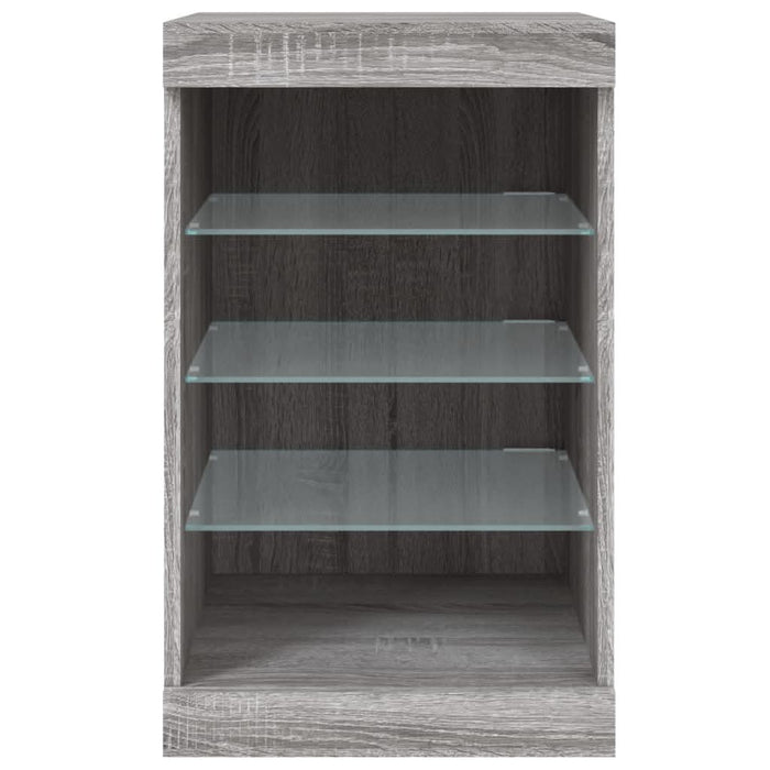 Servantă cu lumini LED, gri sonoma, 41x37x67 cm - WALTI WALTI