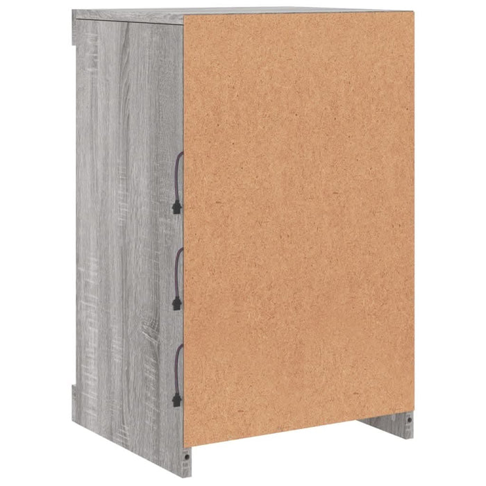 Servantă cu lumini LED, gri sonoma, 41x37x67 cm - WALTI WALTI