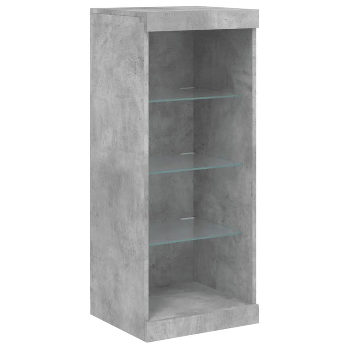 Servantă cu lumini LED, gri beton, 41x37x100 cm - WALTI WALTI