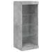 Servantă cu lumini LED, gri beton, 41x37x100 cm - WALTI WALTI