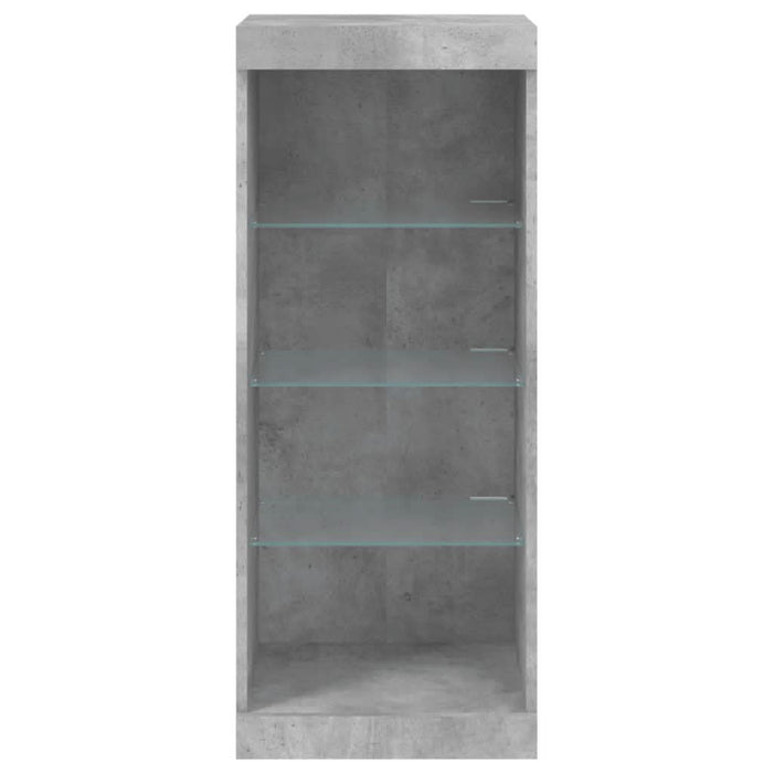 Servantă cu lumini LED, gri beton, 41x37x100 cm - WALTI WALTI