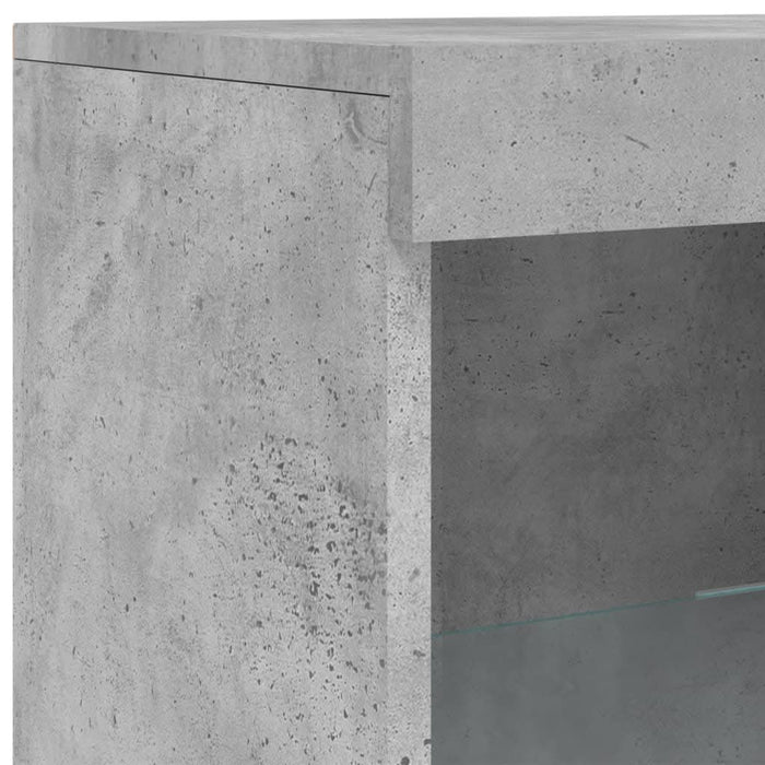 Servantă cu lumini LED, gri beton, 41x37x100 cm - WALTI WALTI