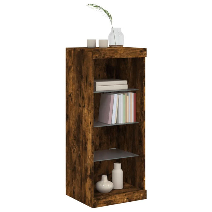 Servantă cu lumini LED, stejar fumuriu, 41x37x100 cm - WALTI WALTI