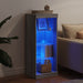 Servantă cu lumini LED, gri sonoma, 41x37x100 cm - WALTI WALTI