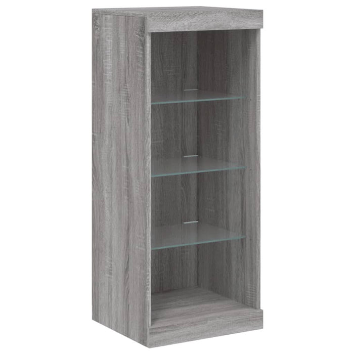Servantă cu lumini LED, gri sonoma, 41x37x100 cm - WALTI WALTI