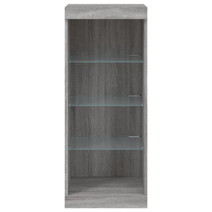 Servantă cu lumini LED, gri sonoma, 41x37x100 cm - WALTI WALTI