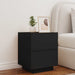 Noptieră cu lumini LED, negru, lemn prelucrat - WALTI WALTI