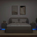 Noptiere cu lumini LED, 2 buc., sonoma gri, lemn prelucrat - WALTI WALTI