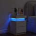 Noptieră cu lumini LED, alb, 35x39x55 cm - WALTI WALTI