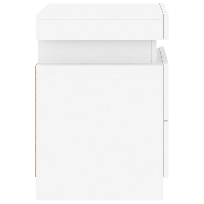 Noptieră cu lumini LED, alb, 35x39x55 cm - WALTI WALTI