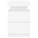 Noptiere cu lumini LED, 2 buc., alb, 35x39x55 cm - WALTI WALTI