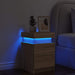 Noptieră cu lumini LED, stejar sonoma, 35x39x55 cm - WALTI WALTI