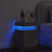 Noptieră cu lumini LED, gri beton, 35x39x55 cm - WALTI WALTI