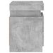 Noptieră cu lumini LED, gri beton, 35x39x55 cm - WALTI WALTI