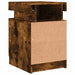 Noptiere cu lumini LED, 2 buc., stejar fumuriu, 35x39x55 cm - WALTI WALTI